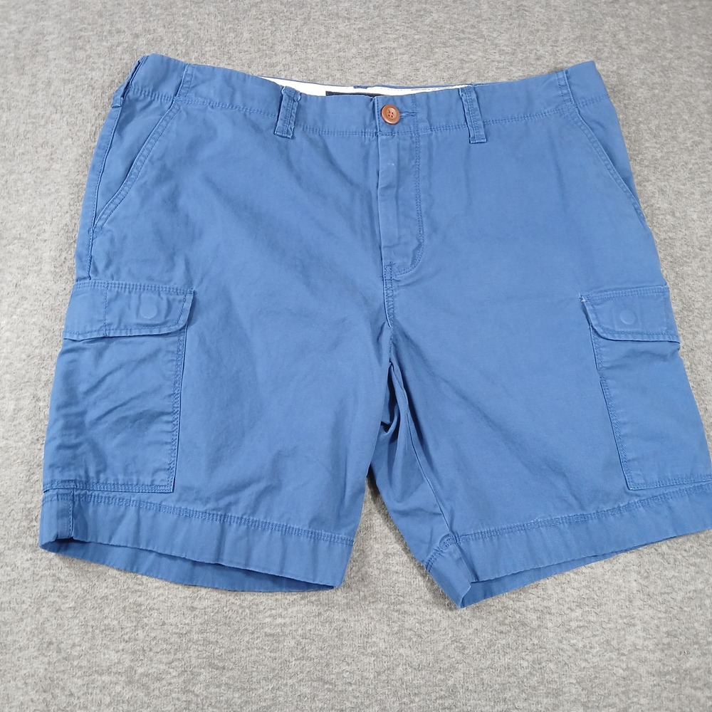 Tommy Hilfiger Cargo Shorts Mens 38 Blue‎ Cotton Twill Casual Utility 08578A8480
